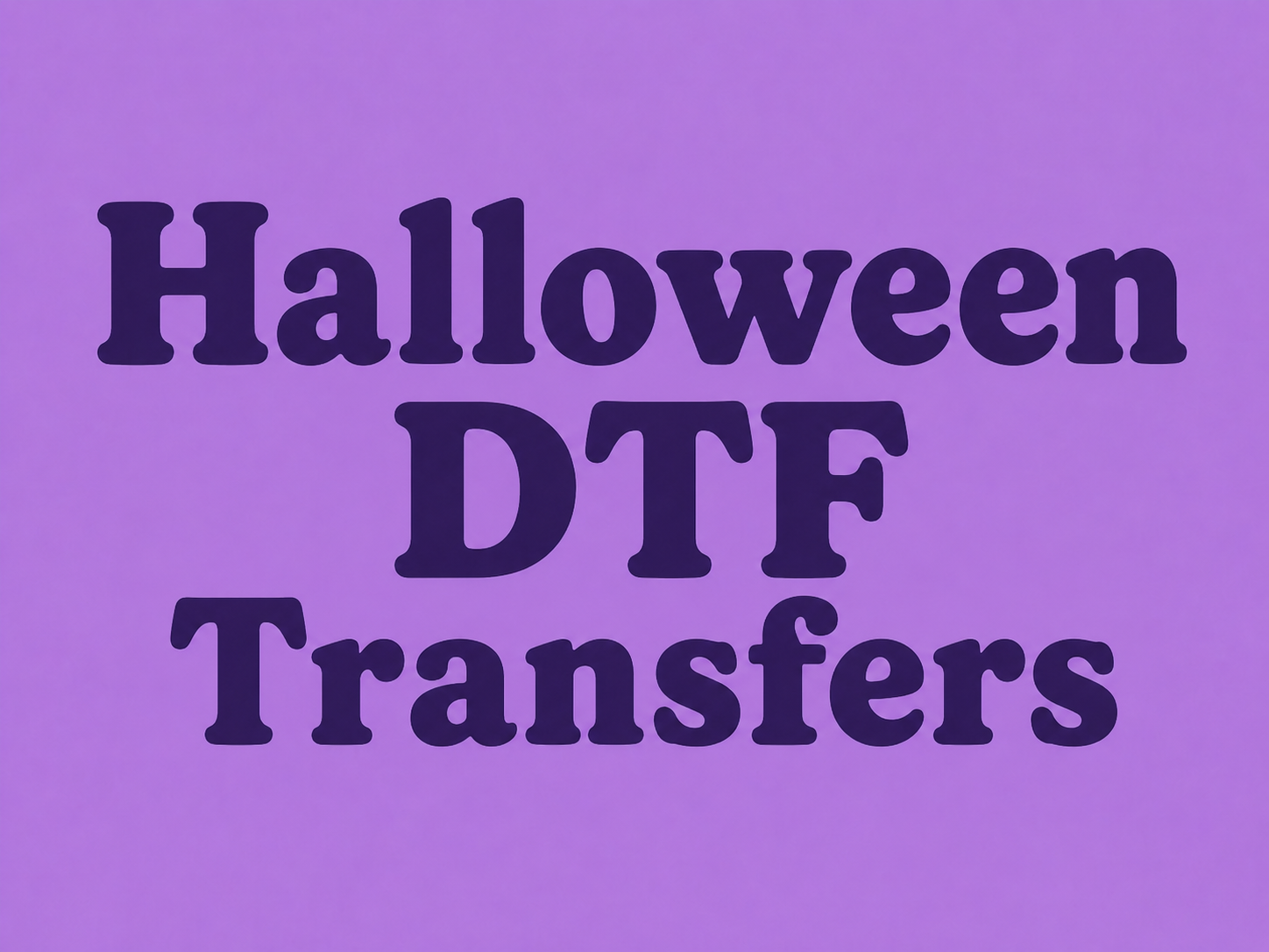 Halloween DTF Transfers