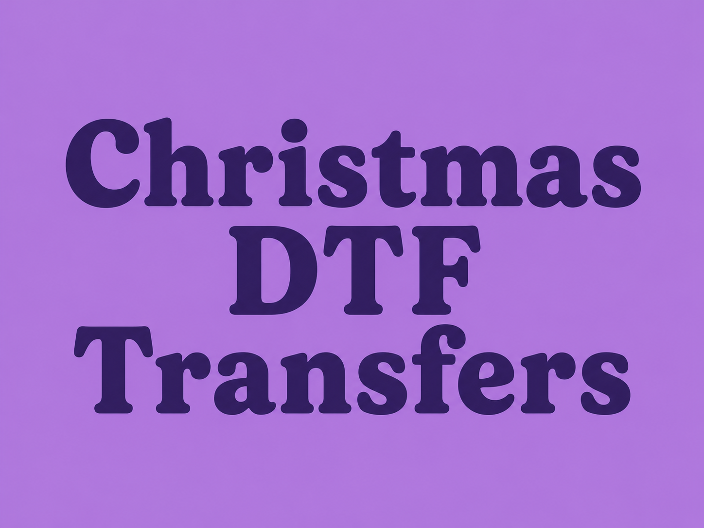 Christmas DTF Transfers