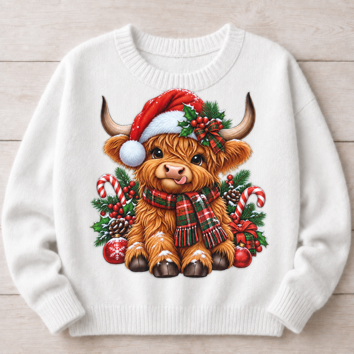 Christmas Cow | DTF Transfer