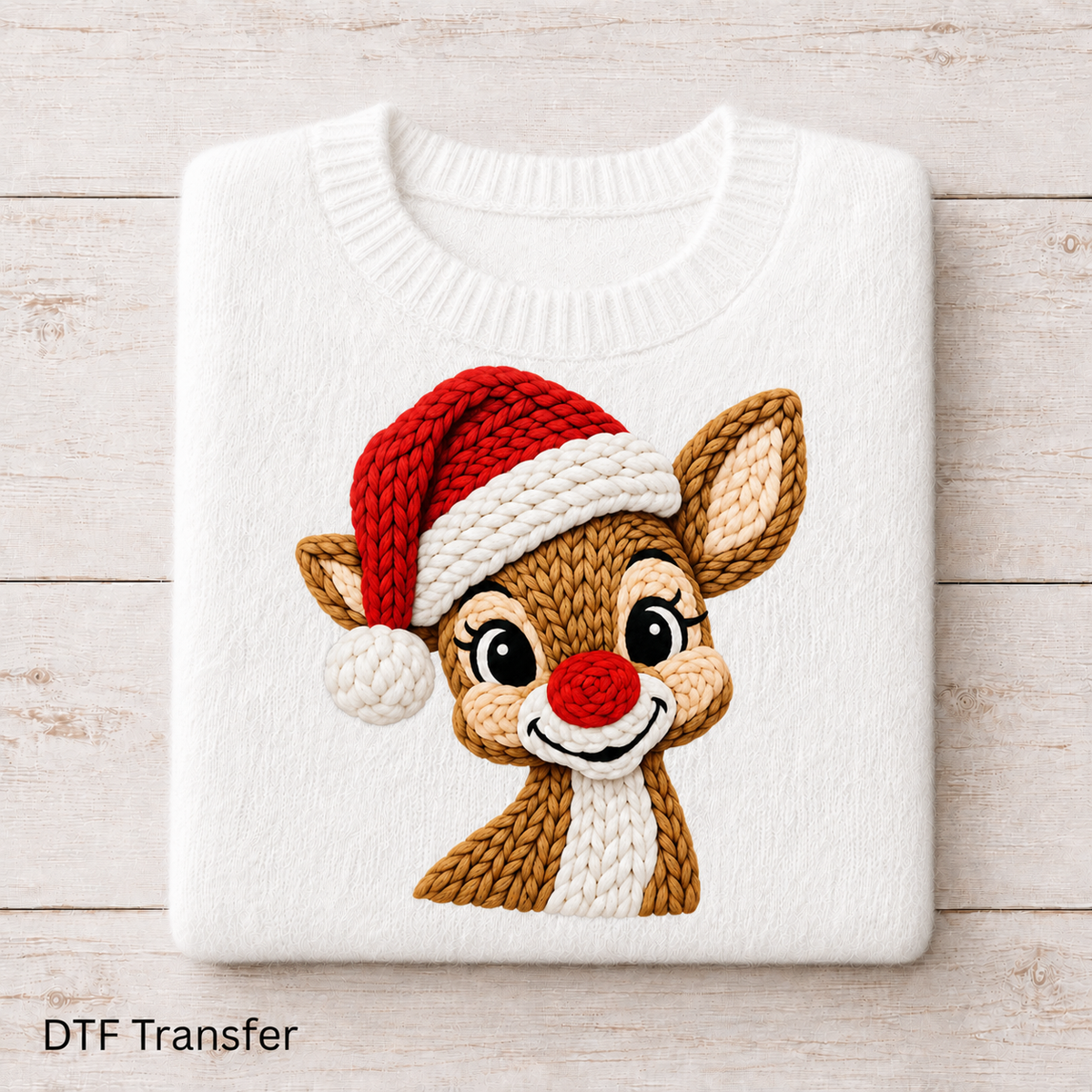 Knitted Reindeer | DTF Transfer
