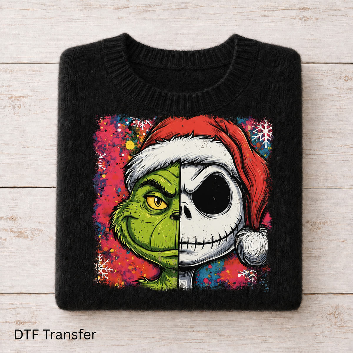Grinch And Jack | DTF Transfer