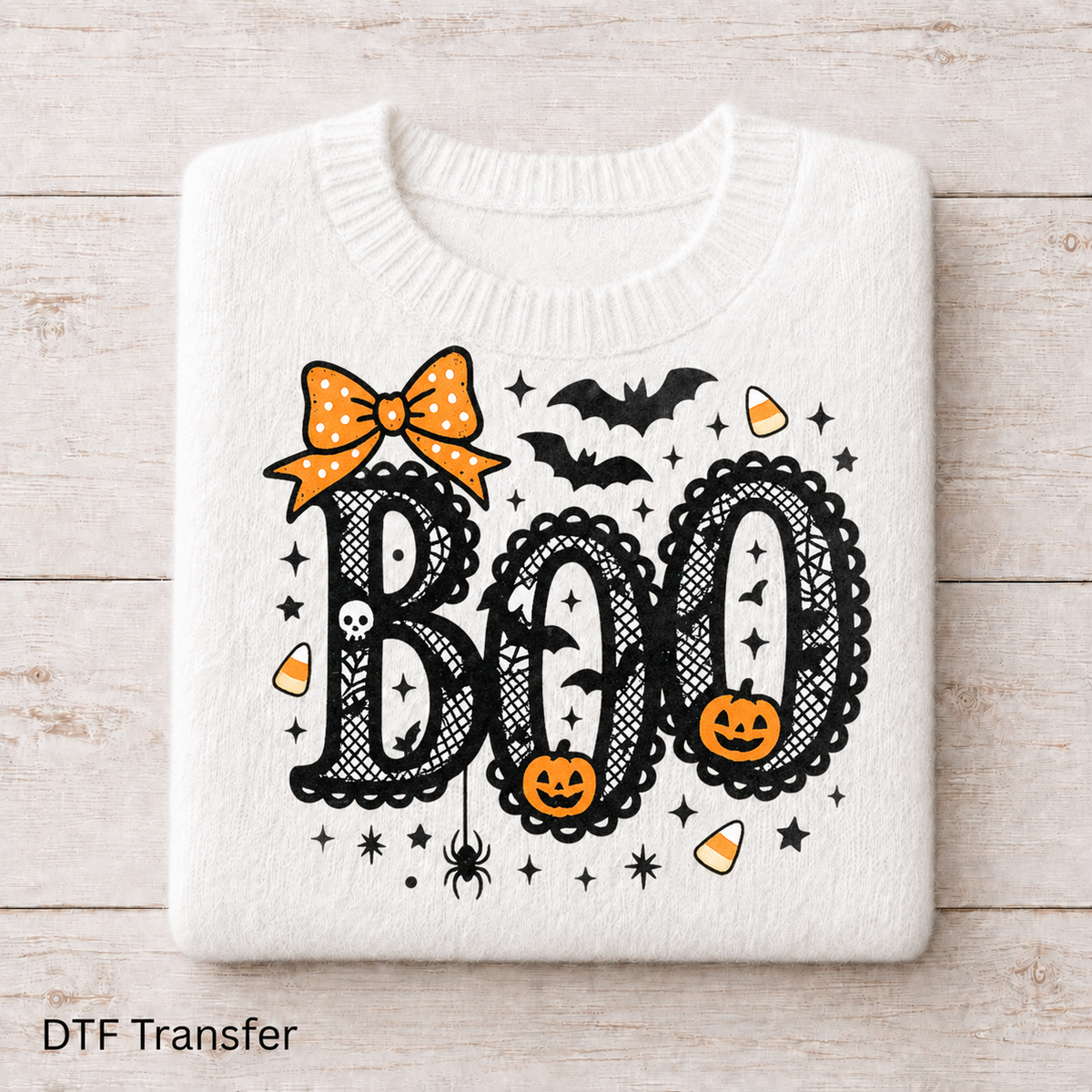 BOO Lace | DTF Transfer