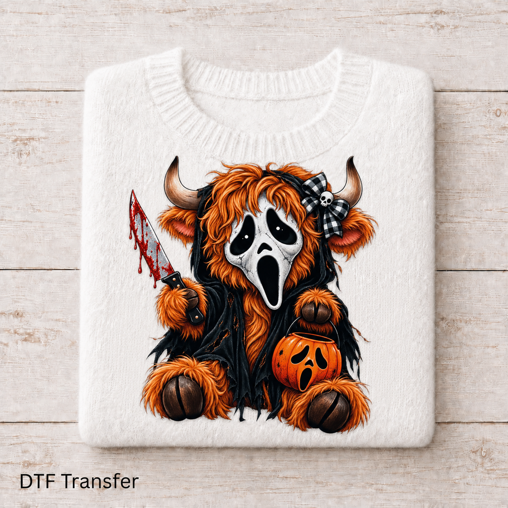 Highland Scream Cow | DTF Transfer
