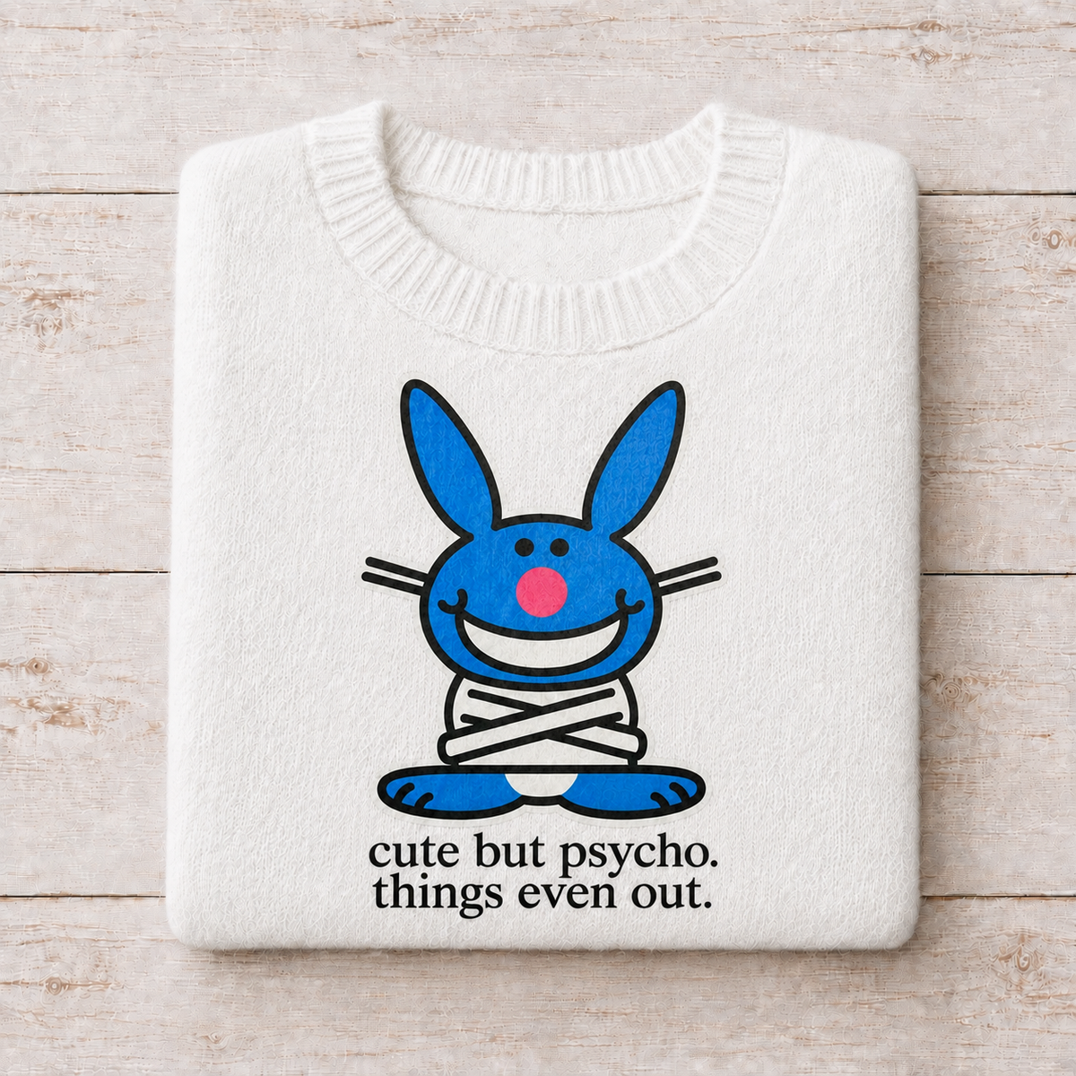 Cute But Psycho Bunny | DTF Transfer