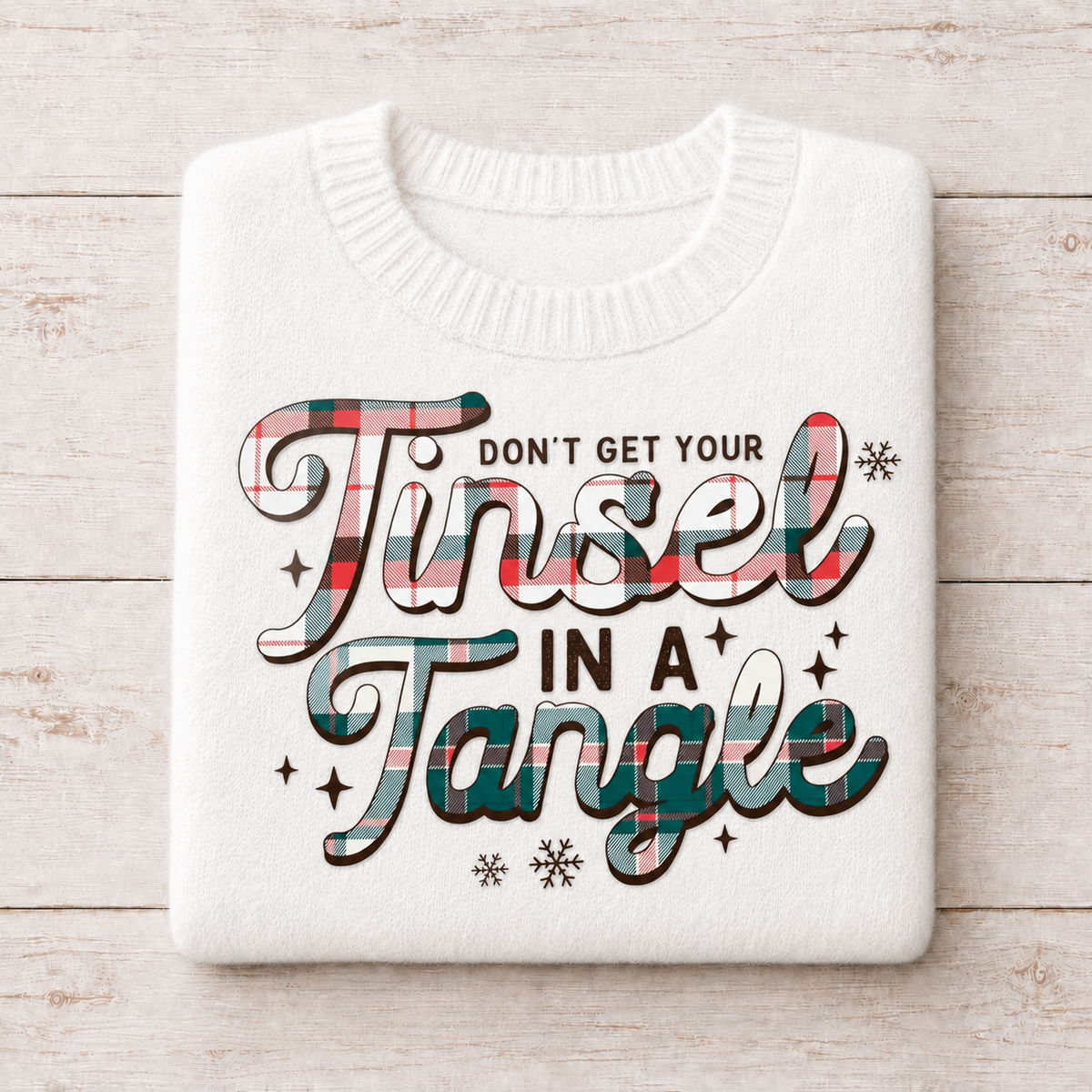 Tinsel In A Tangle | DTF Transfer
