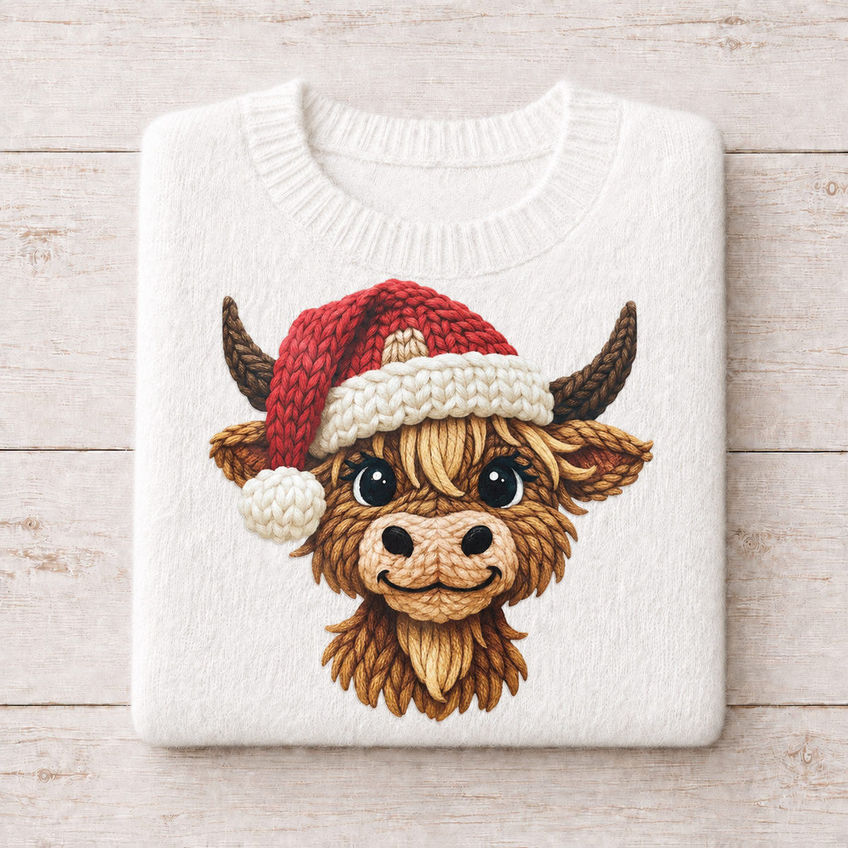 Knitted Cow | DTF Transfer