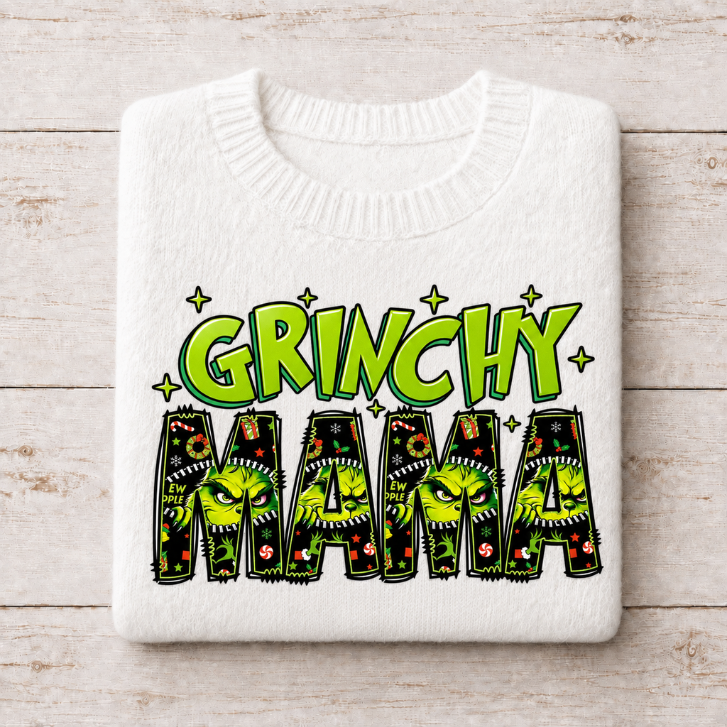 Grinchy Mama | DTF Transfer