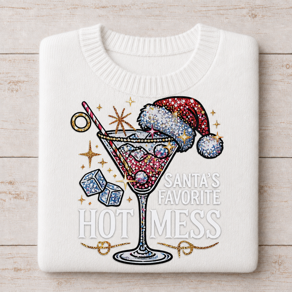 Santa's Favorite Hot Mess | DTF Transfer