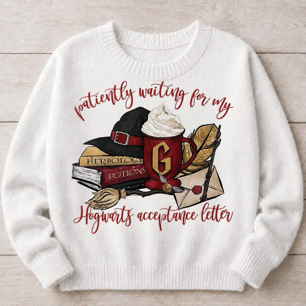 Hogwarts Letter Red | DTF Transfer