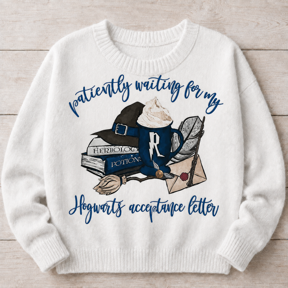 Hogwarts Letter Blue | DTF Transfer