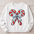 Candy Cane Bow | DTF Transfer