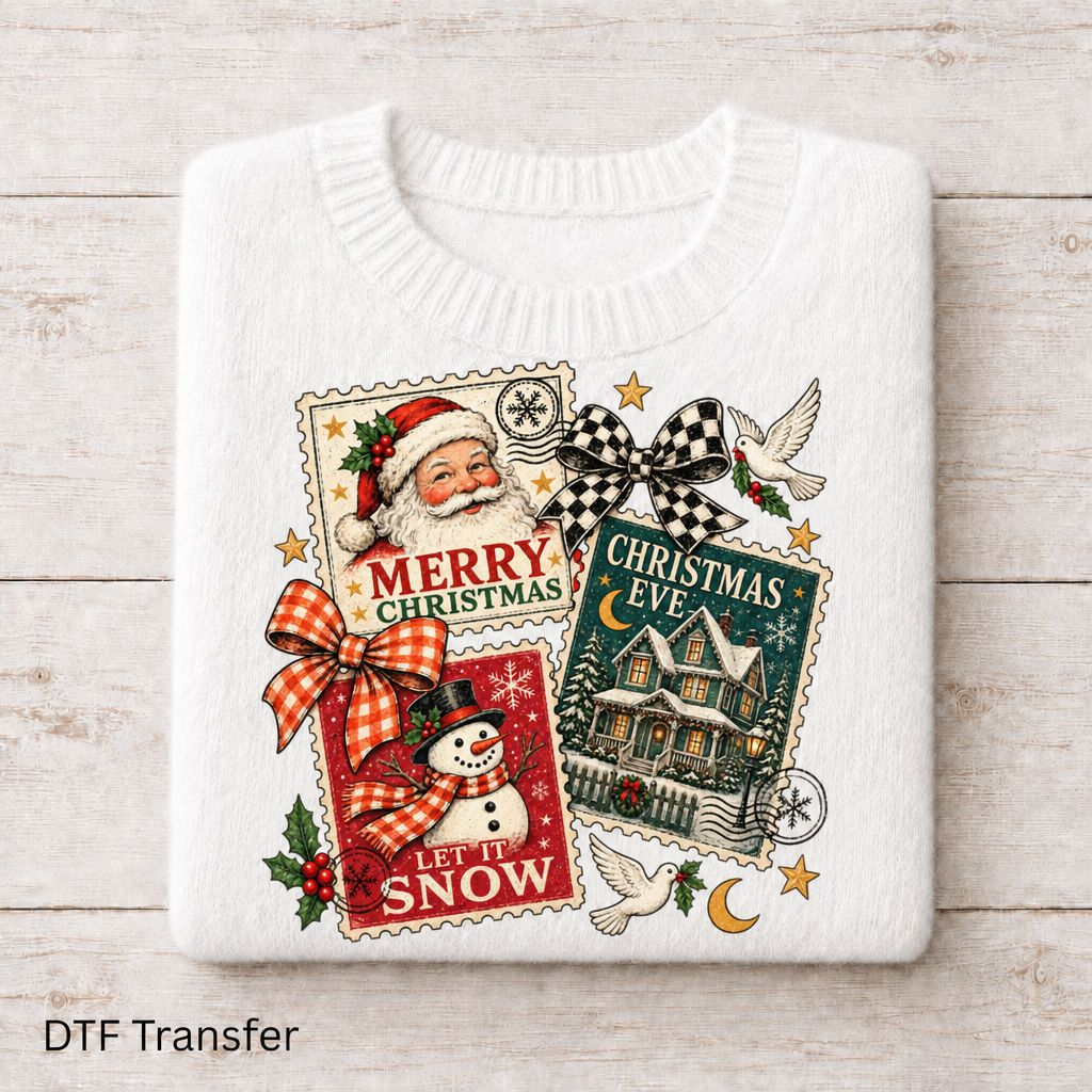Christmas Postcard | DTF Transfer