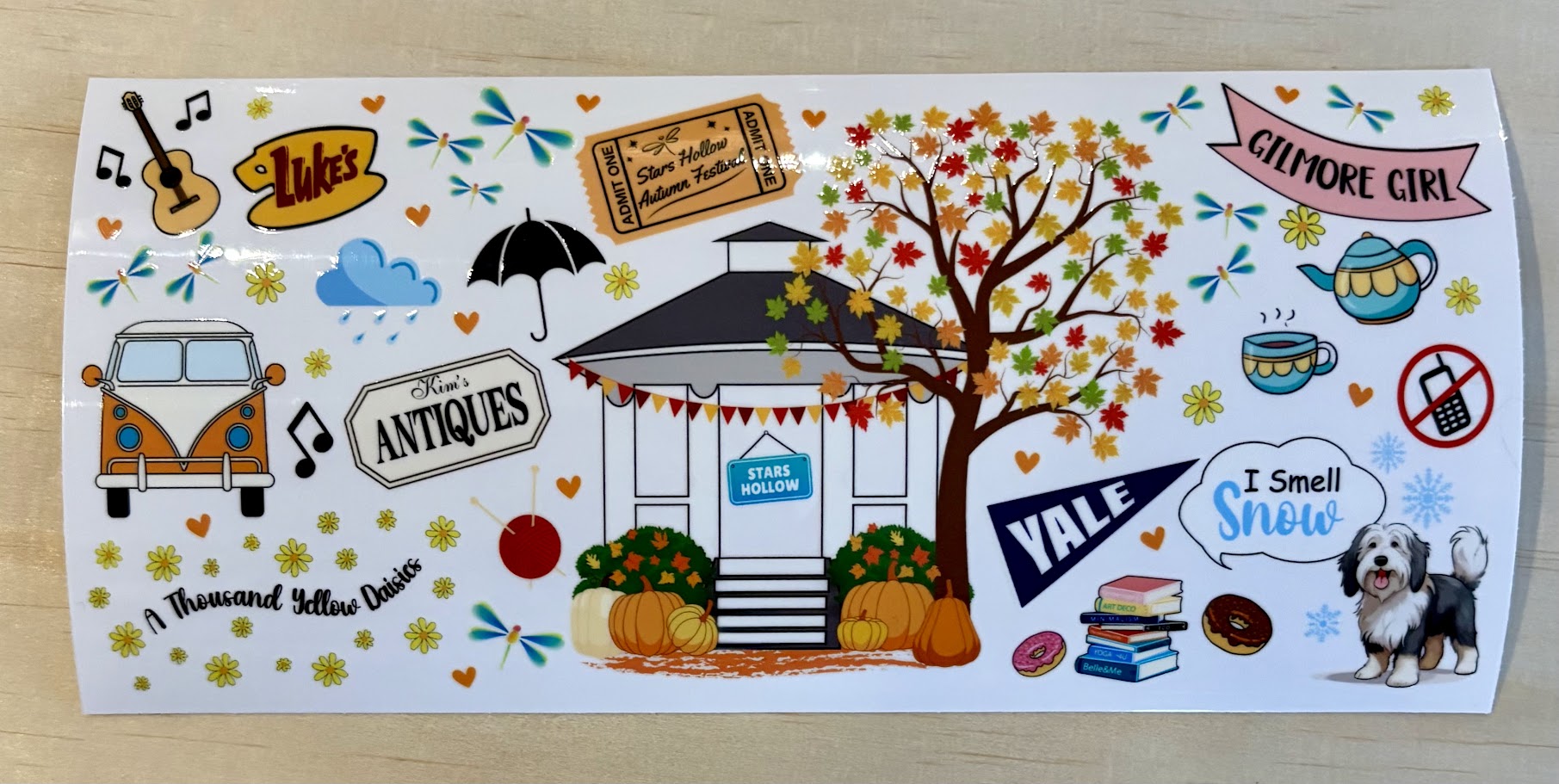 Gilmore Girls | UV DTF 16oz Cup Wrap