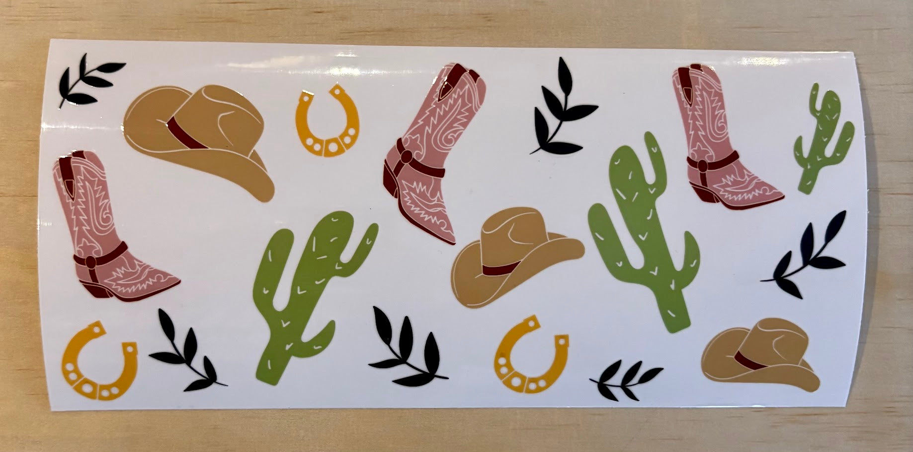 Western Cowboy | UV DTF 16oz Cup Wrap