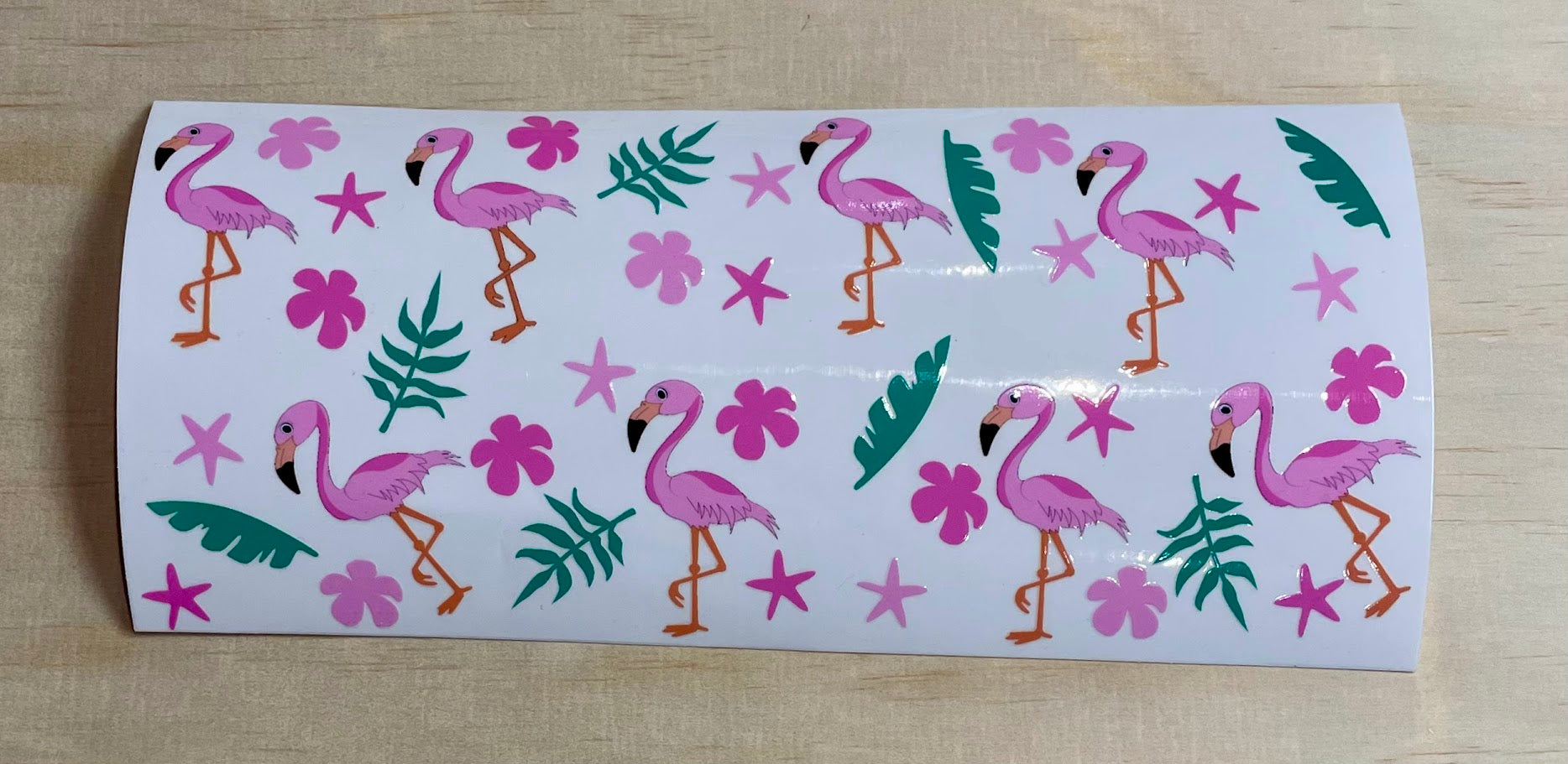 Flamingo Party | UV DTF 16oz Cup Wrap