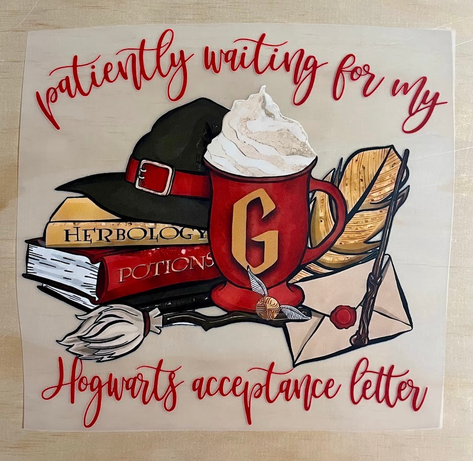 Hogwarts Letter Red | DTF Transfer