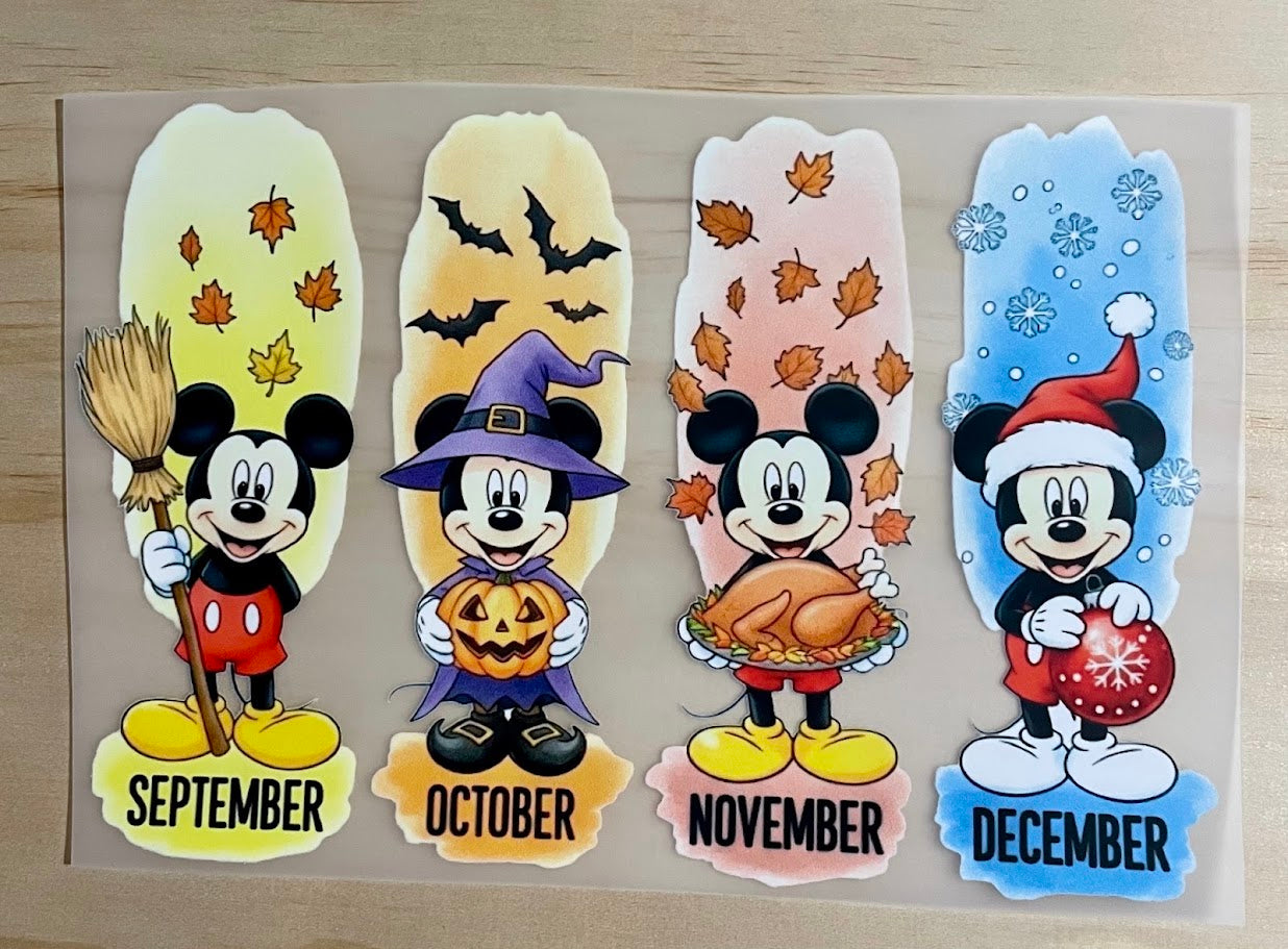 Mouse Ber Months | DTF Transfer