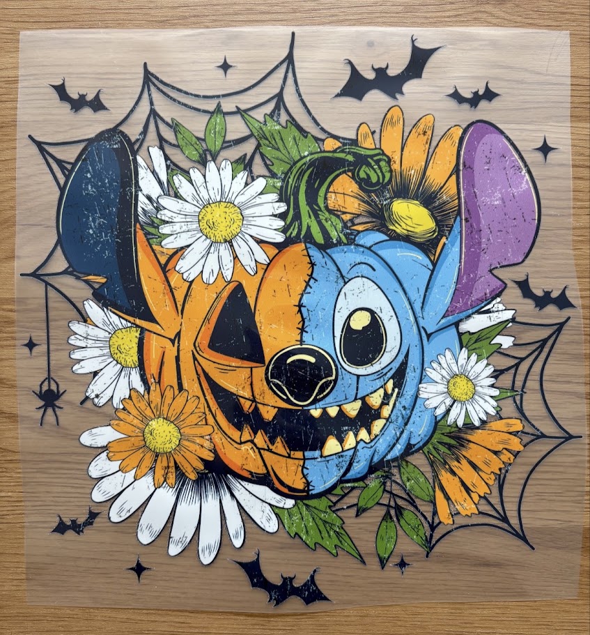 Stitch Pumpkin | DTF Transfer
