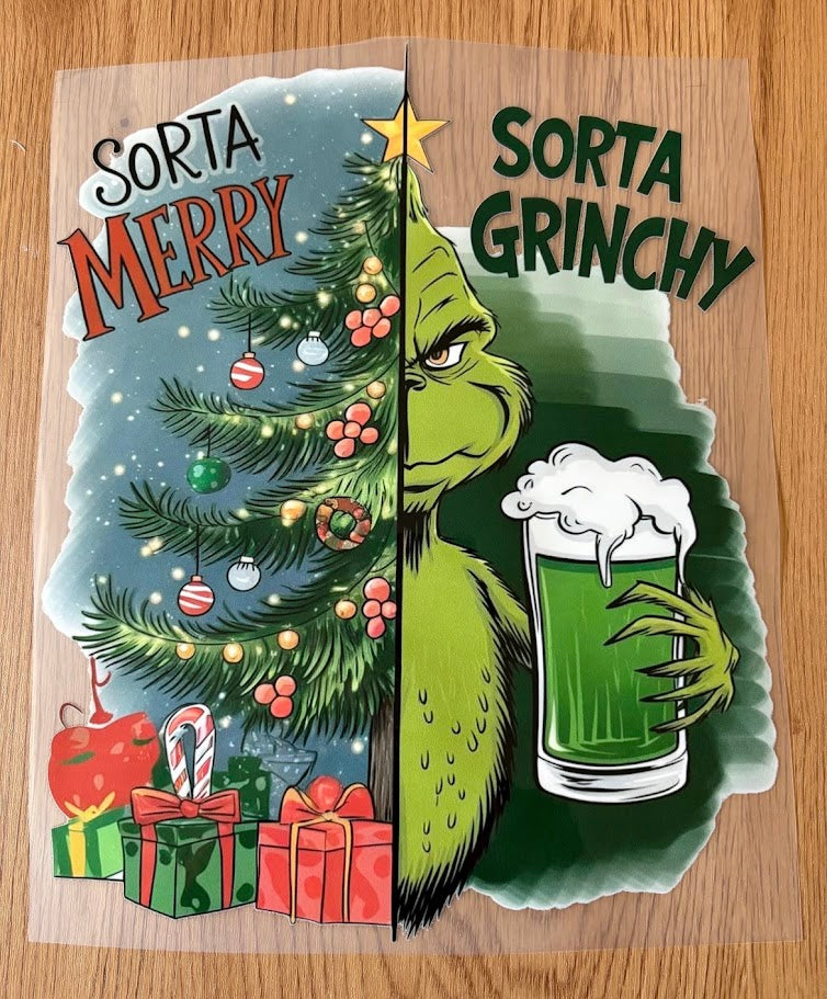 Sorta Merry/Sorta Grinchy | DTF Transfer