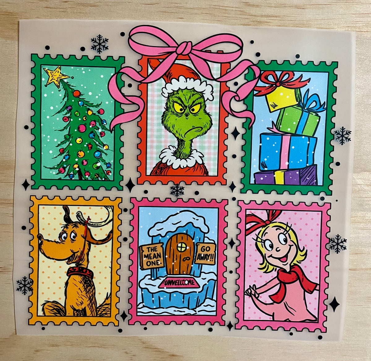 The Grinch Postcard | DTF Transfer