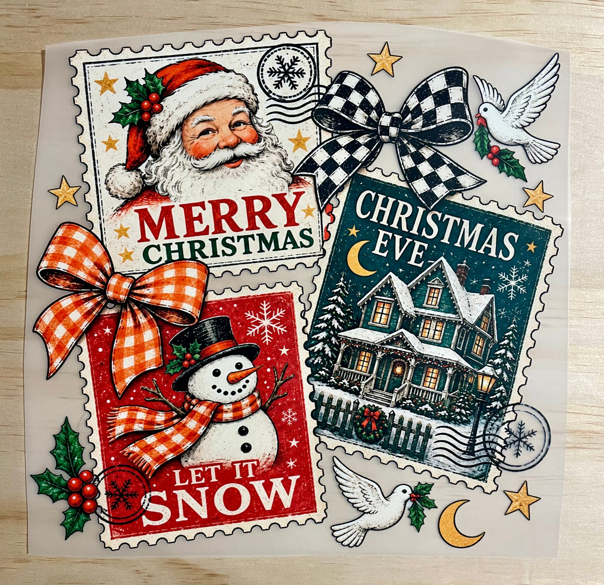 Christmas Postcard | DTF Transfer