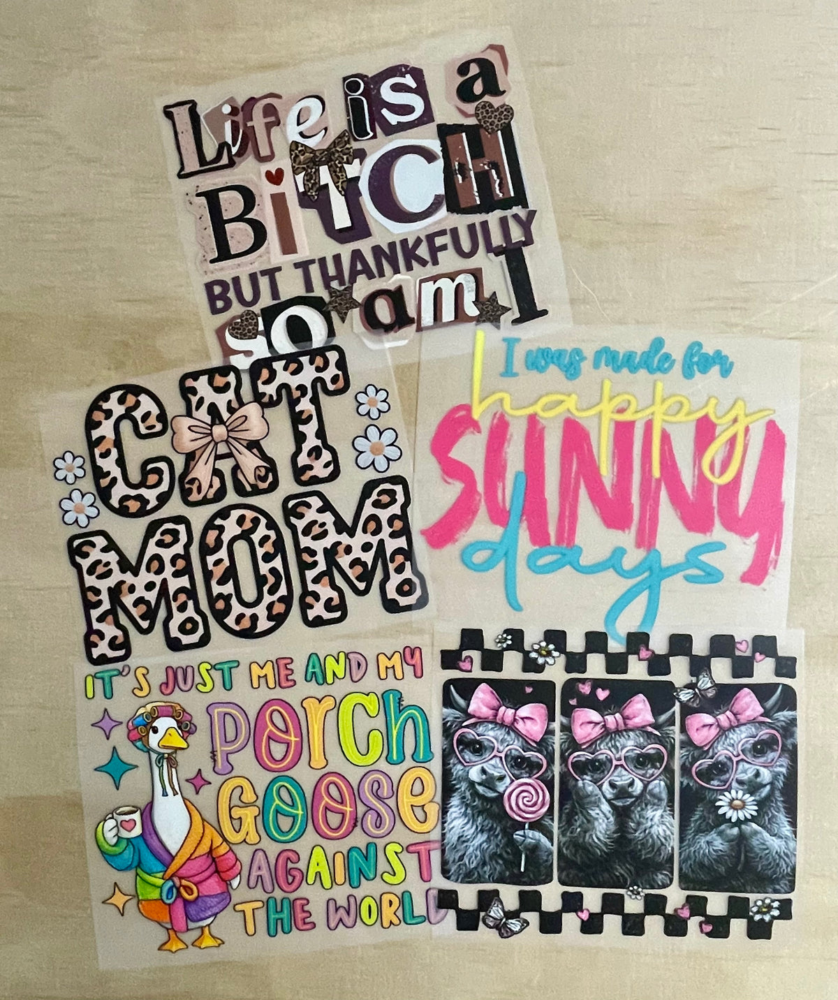 DTF Transfer 5" Bundle Pack | E