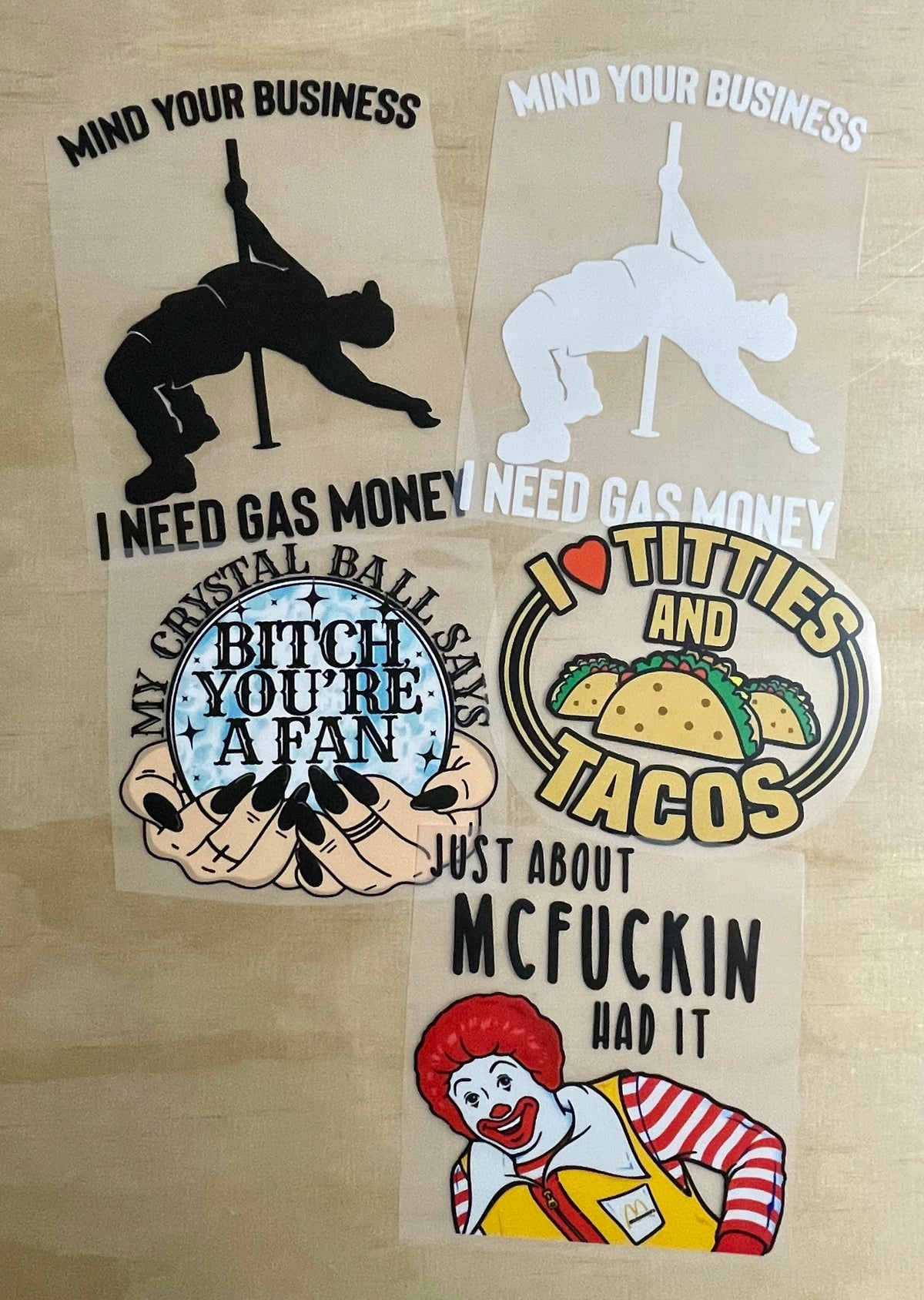 DTF Transfer 5" Bundle Pack | G