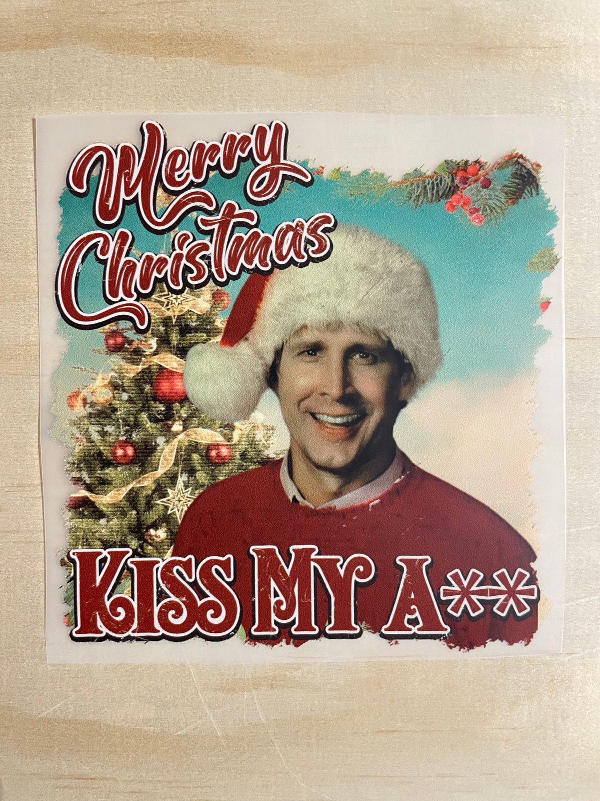 Merry Christmas Kiss My A** | DTF Transfer