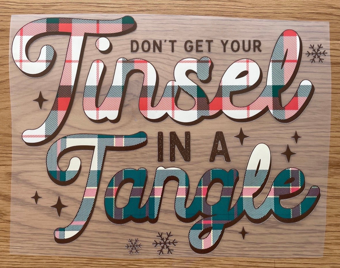 Tinsel In A Tangle | DTF Transfer