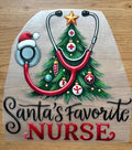 Santa's Favorite Nurse | DTF Transfer