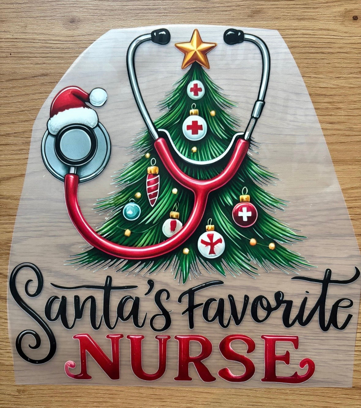 Santa's Favorite Nurse | DTF Transfer