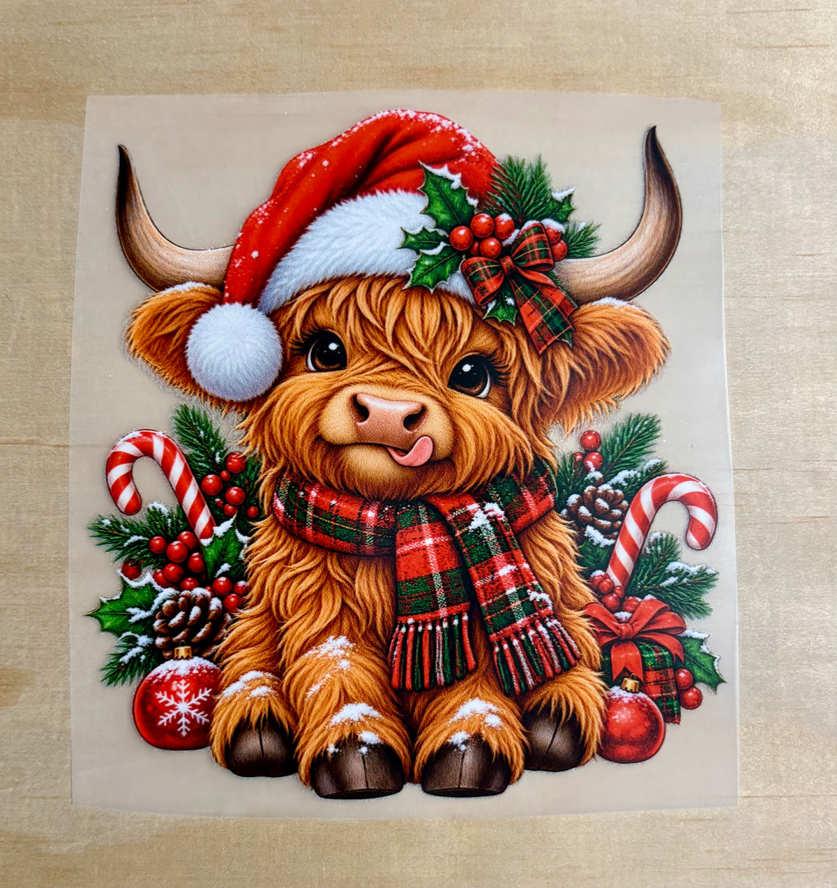 Christmas Cow | DTF Transfer